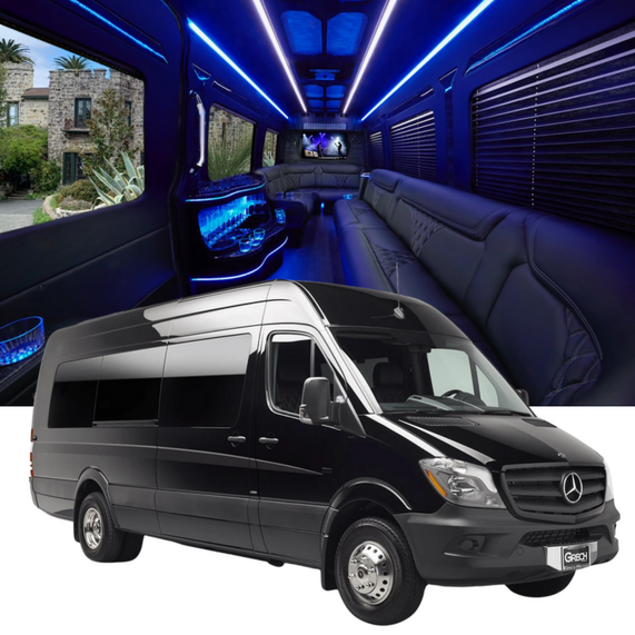 12-passenger Mercedes-Benz Sprinter executive van
